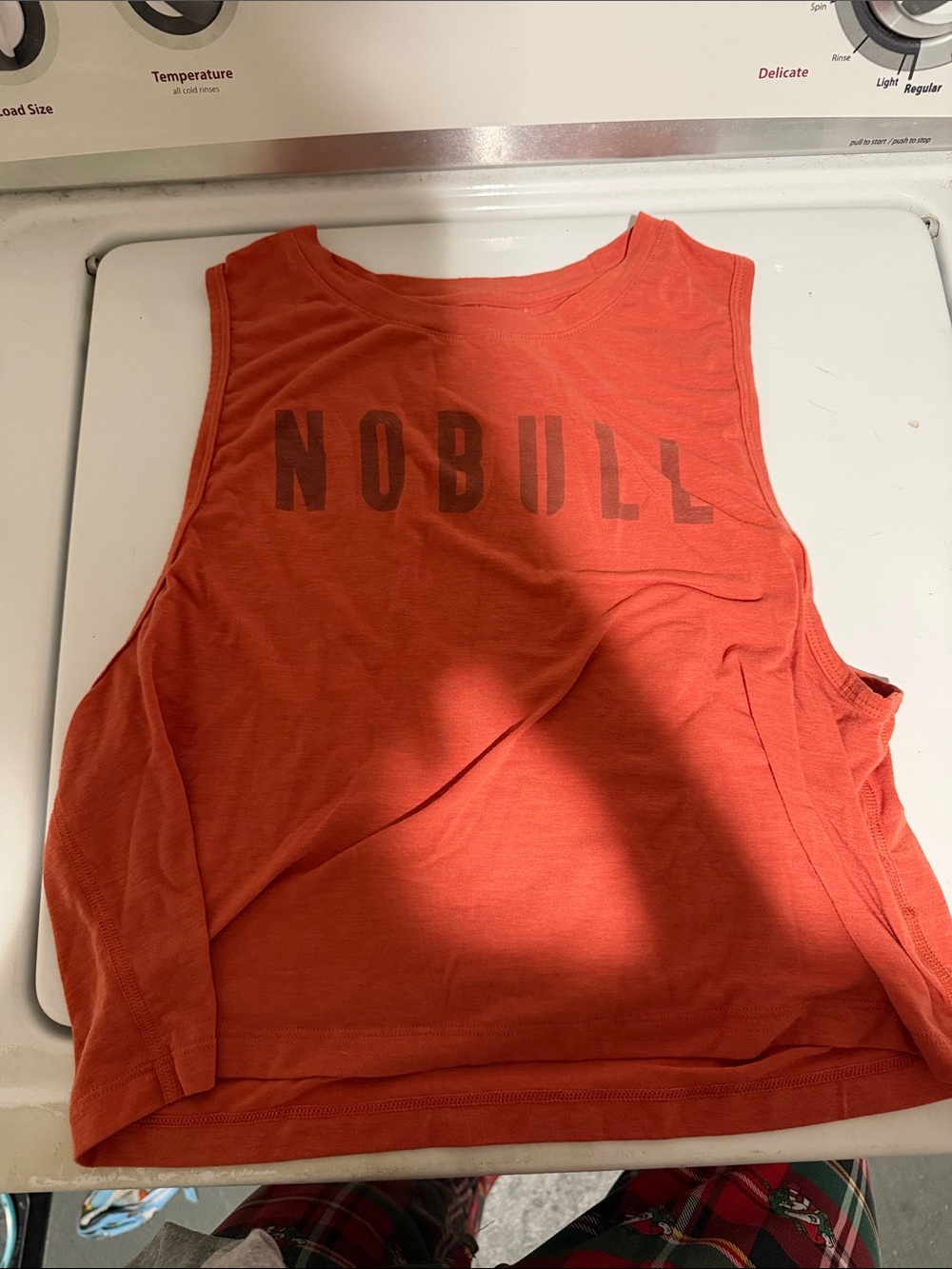 NOBULL Women's Rust Orange Sleeveless Training Tank